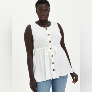 TORRID Button-Front Tank | NWT 🏷️